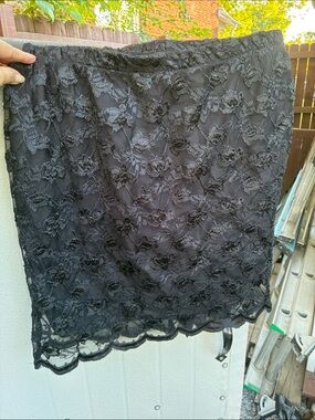 Black Lace Women's Skirt